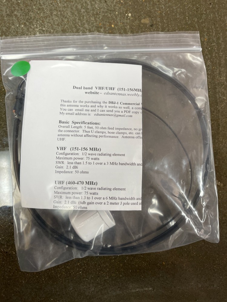 Ed Fong GMRS/MURS Antenna -DBJ-1 Commercial (pvc pipe not included)(green tag)
