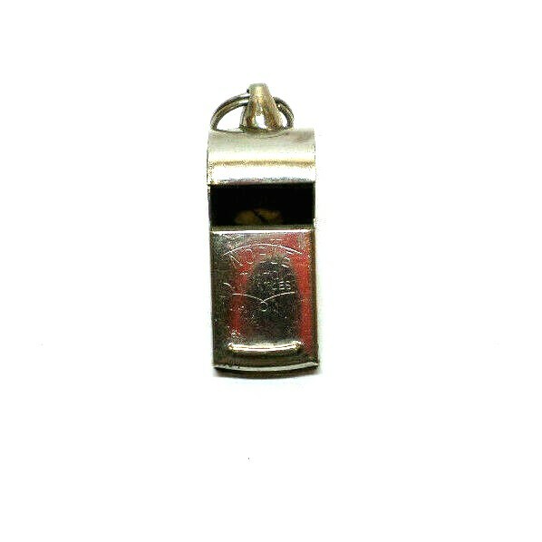 Vintage Noble Metal Whistle, with Cork Ball Made in Japan (E7)