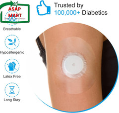 Freestyle Sensor Adhesive Bandage Patches for Libre 2 Cover Waterproof Clear Fil