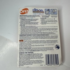 Off! Clip On Fan Circulated Mosquito Repellent Off Kit Plus 8 Refills