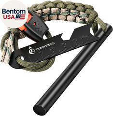Survival Fire Starter, 4 Inch Ferro Rod, Flint Fire Starters for Hiking and Camp