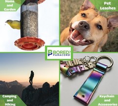 Rainbow Leash Clip – Swivel Snap Hook for Dogs, Paracord, Webbing, Bags, DIY