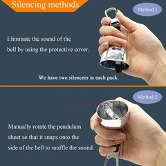 Loud Bear Bell with Silencer | Hiking Accessories | Emergency Whistle & Coppe…