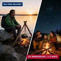 4″ Portable Waterproof Ferro Rod Fire Starter Kit w/ Striker for Camping