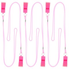 6 Pcs Christmas Pink Whistles Basketball for Coaches 120db Plastic