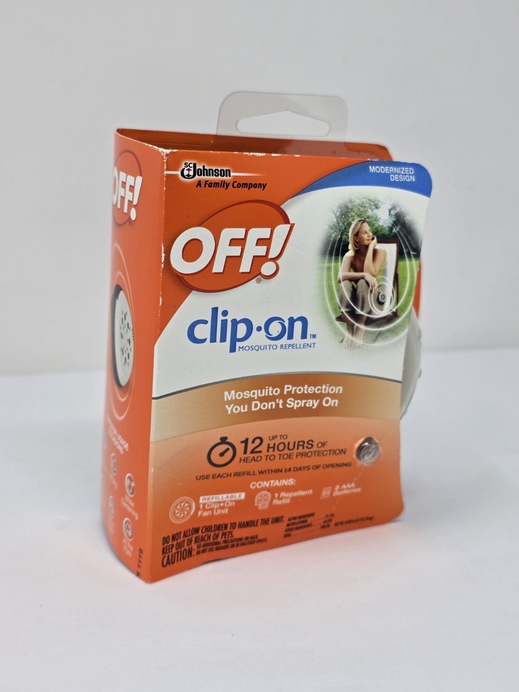 Off! Clip On Mosquito Repellent Fan Unit with Refill 12 Hour Protection (1 Unit)