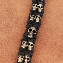 Vintage Skull Style Bracelet Jewelry Gift Outdoor Camping Paracord Survival.
