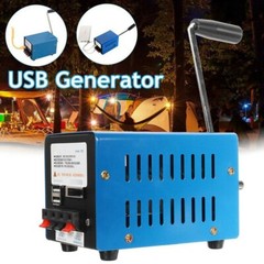 Portable Hand Crank Generator Emergency Charger Camping Outdoor Survival 20W