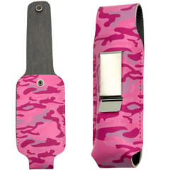 Police Magnum 4oz Twist lock HP pepper spray PINK CAMO holster belt clip defense