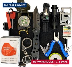 Survival Kit – All-in-One Survival Gear and Supplies for Camping, Hiking, Huntin
