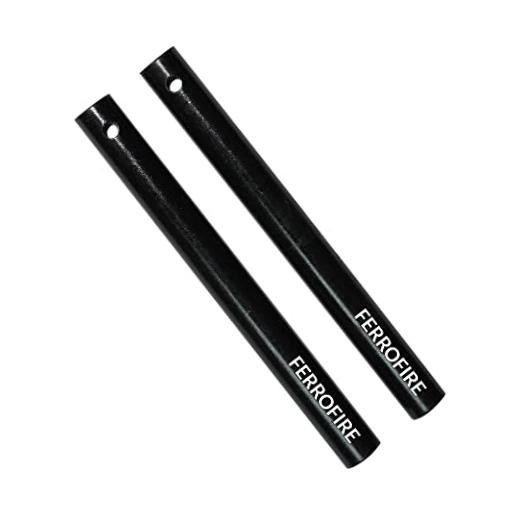 Heavy-Duty Plus 1/2″ Thick x 5″ Long Ferro Rods – 2-Pack – XL Drilled
