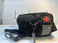 Everlit Survival First Aid Kit Emergency Trauma Black Hiking Accessories Trail