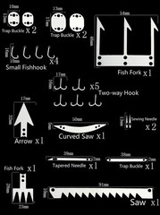 2 Fishing Hiking Hunting Bushcraft Survival Card Tool 22-1