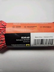 Gear Aid 550 Paracord 100 ft. Utility Line Orange Reflective New