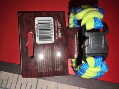 New Secure Line Blue & Yellow Survival Bracelet, SMALL (00468) FS