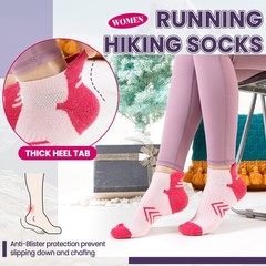 Velice Merino Wool Ankle Hiking Running Socks for Women Medium, Multicolor