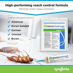Advion Cockroach Gel Bait, 4 Tubes, German Roach Insect Pest Control, Indoor &