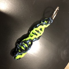 ONE (1) Paracord Keychain DNA The Wrapture FOB USA CUSTOM TJPARACORD