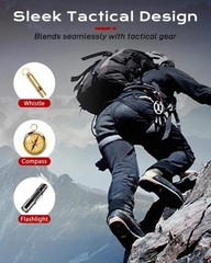 Paracord Keychain Carabiner With Strap, Tactical Paracord Carabiner Keychain,…