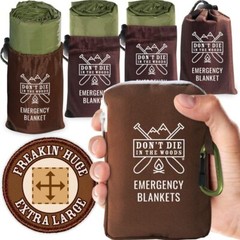 – Freakin’ Huge Emergency Blankets [4-Pack] Extra-Large Thermal Mylar Space Blan