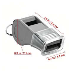 12 Packs Sport Whistle with Lanyard, for Coach, Referee, Official (Gray)