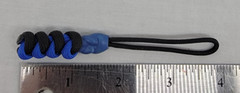 Paracord ~ Blue & Black ~ Zipper Pull/Knife Lanyards/Key Fob/Tool Keeper ~ 1