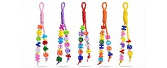 Paracord Keychain Paracord Bag Charm 12pcs Braided Nylon Rope Keychain Cord for