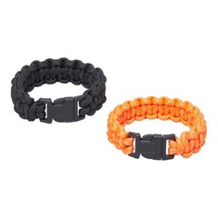 Slokey Bracelets Survival Bracelet 24 x 2.2 cm with Compass, Whistle, Emergency M…