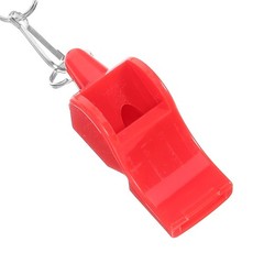 3Pcs Reusable ABS Red Outdoor Emergency Survival Whistles Keychain