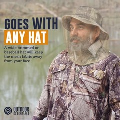 Outdoor Head Net 2 Pack Beige Versatile Protection Men Women Garden Activities