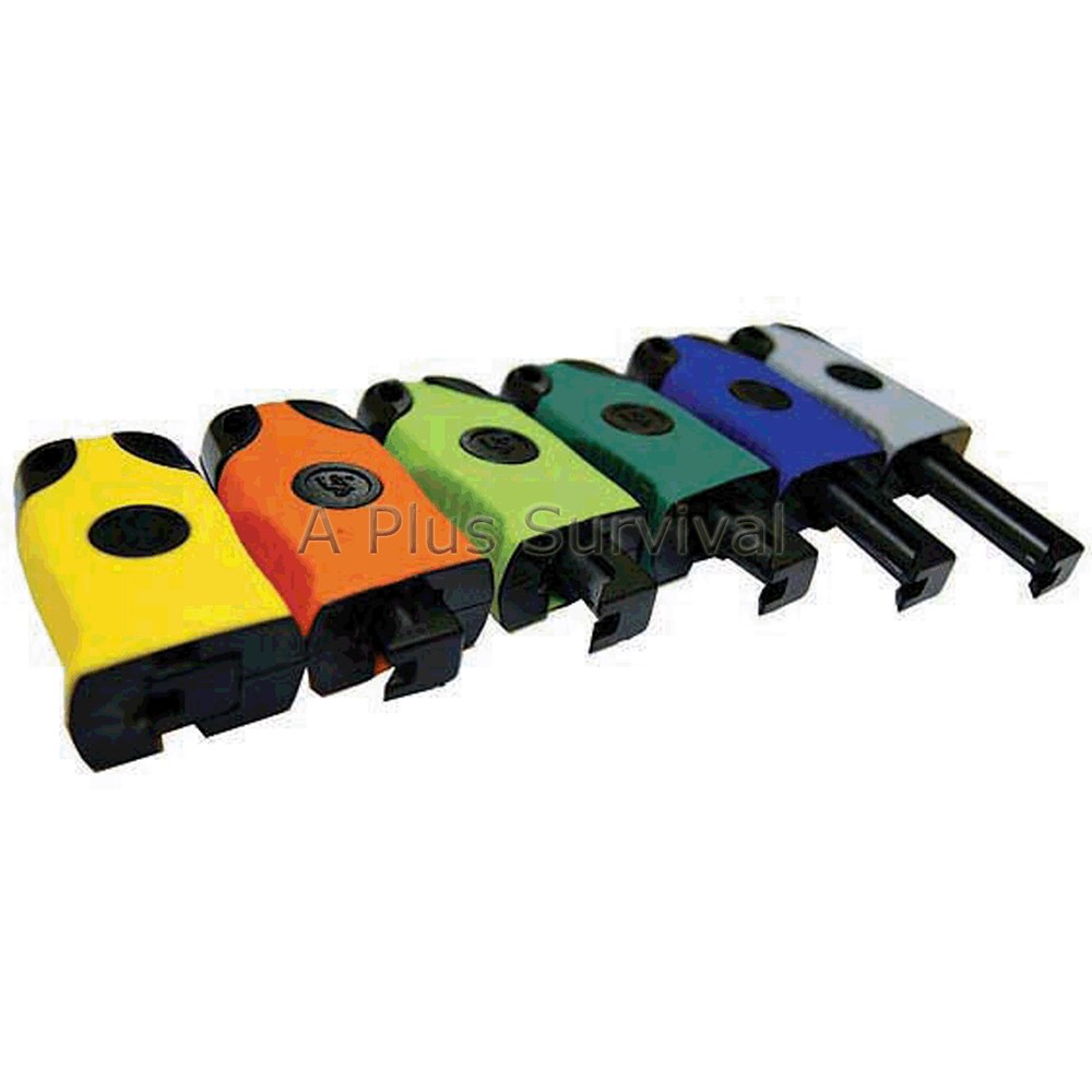 Blue Sparkie Flint Fire Starter Striker Magnesium Emergency Survival Tool