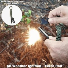 TinFerno Fire Starting Kit – 100pc Fire Starter for Campfires, Ferro Rod,