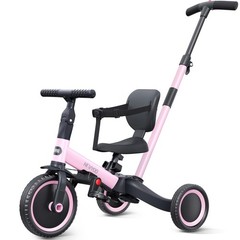 newyoo Toddler Tricycle with Push Handle – 5 in 1 Kids Bike – Purple