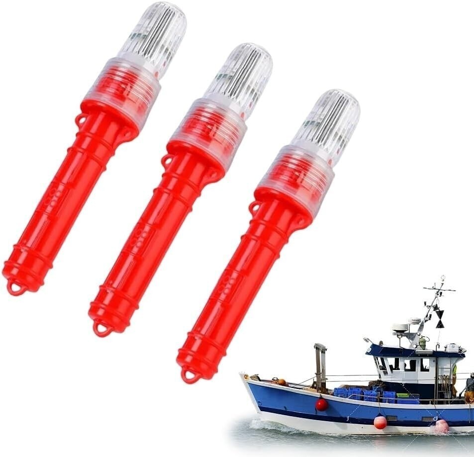 3Pcs Boat Flares Safety Kit Signals Electronic Boat Flare Coast Guard Approved