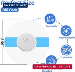 100Pack Libre 3 Plus Sensor Covers, Waterproof Freestyle Sensor Covers for Libre