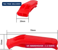20 Pcs Emergency Safety Whistle Plastic Whistles Set with Lanyard