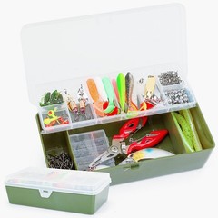 TCMBY 236Pcs Fishing Lures Tackle Box with Included, Various