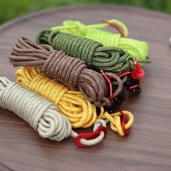 Tgpiao 4Pack Duty Camping Rope – 4mm Outdoor Reflective Guy 13.1ft, Black