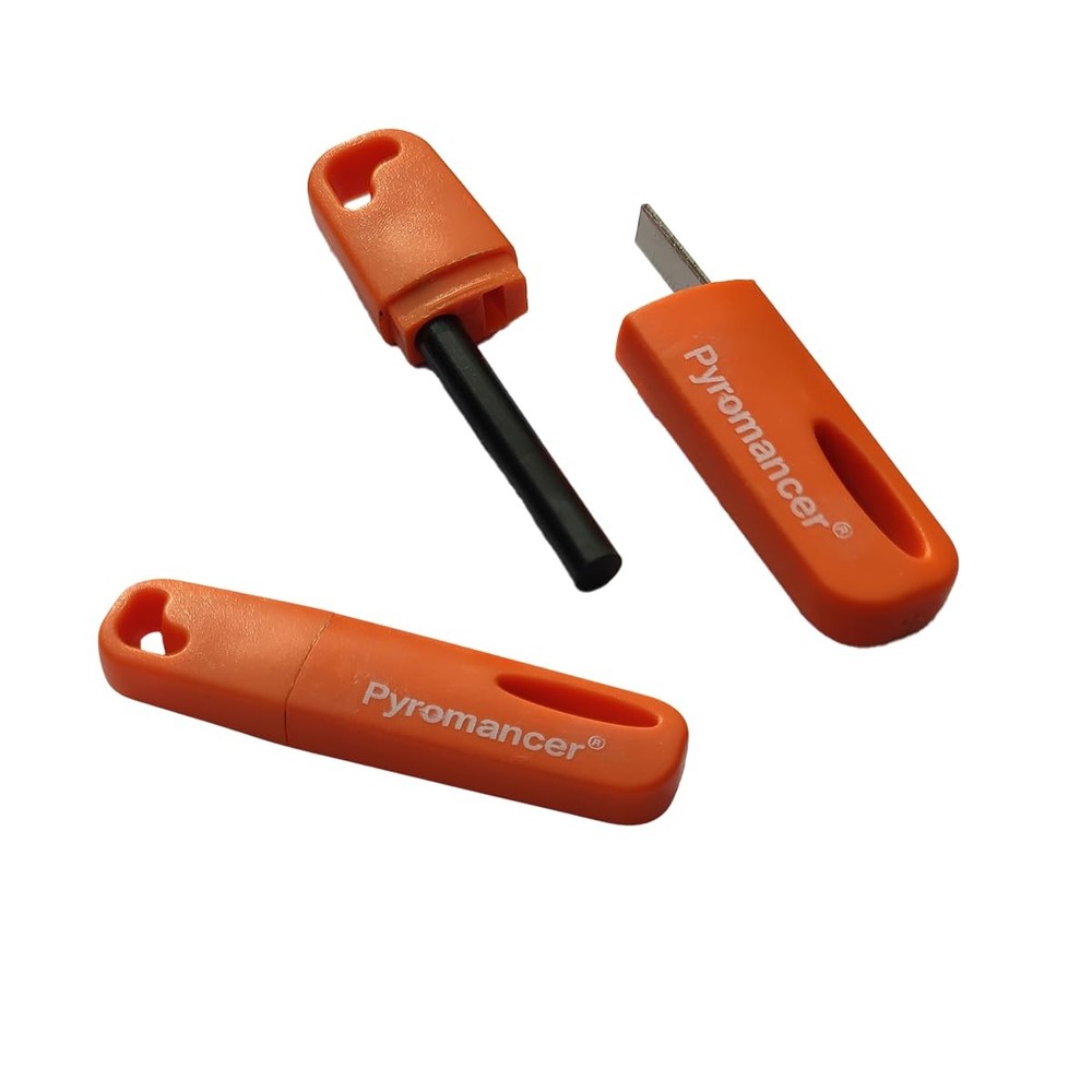 Ferro Rod Fire Starter for Camping, Ferrocerium Flint and Striker Survival Kit