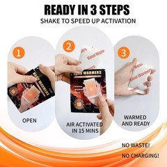 10 Pack Hand Warmers Disposable – Up to 15 Hours of 15 Hours, Creamy white