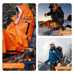 Emergency Sleeping Bag, Survival Sleeping Bag, Survival Bivy Bag First Aid Rescue…