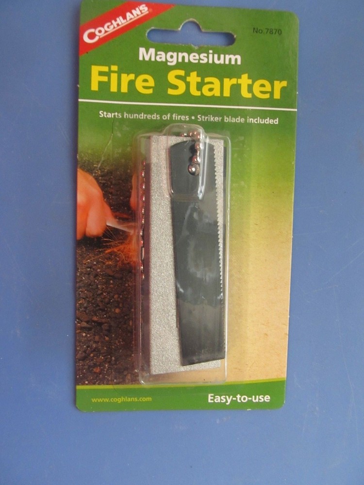 Coghlan’s Magnesium Fire Starter Striker blade included # 7870 NEW