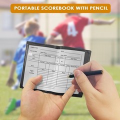 Referee Set Football, Sports Referee Cards with 4 Metal Whistle,…