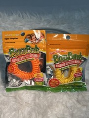 2 NEW BuggyBeds/Buggybands Mosquito Repellent Band Wristbands- Yellow And Orange