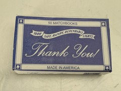 100ct Thank You Matchbooks Matches for Birthday Wedding Party Favors 50/box