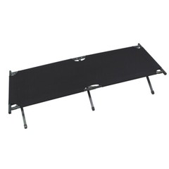 Camp Bed MFH with Reinforced Aluminium Frame, Black – Max 120kg