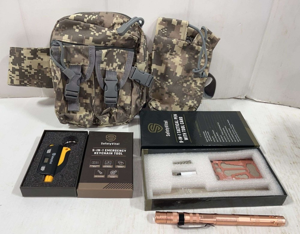 Survival Kit, Emergency Survival Gear, Easily Stowed. New