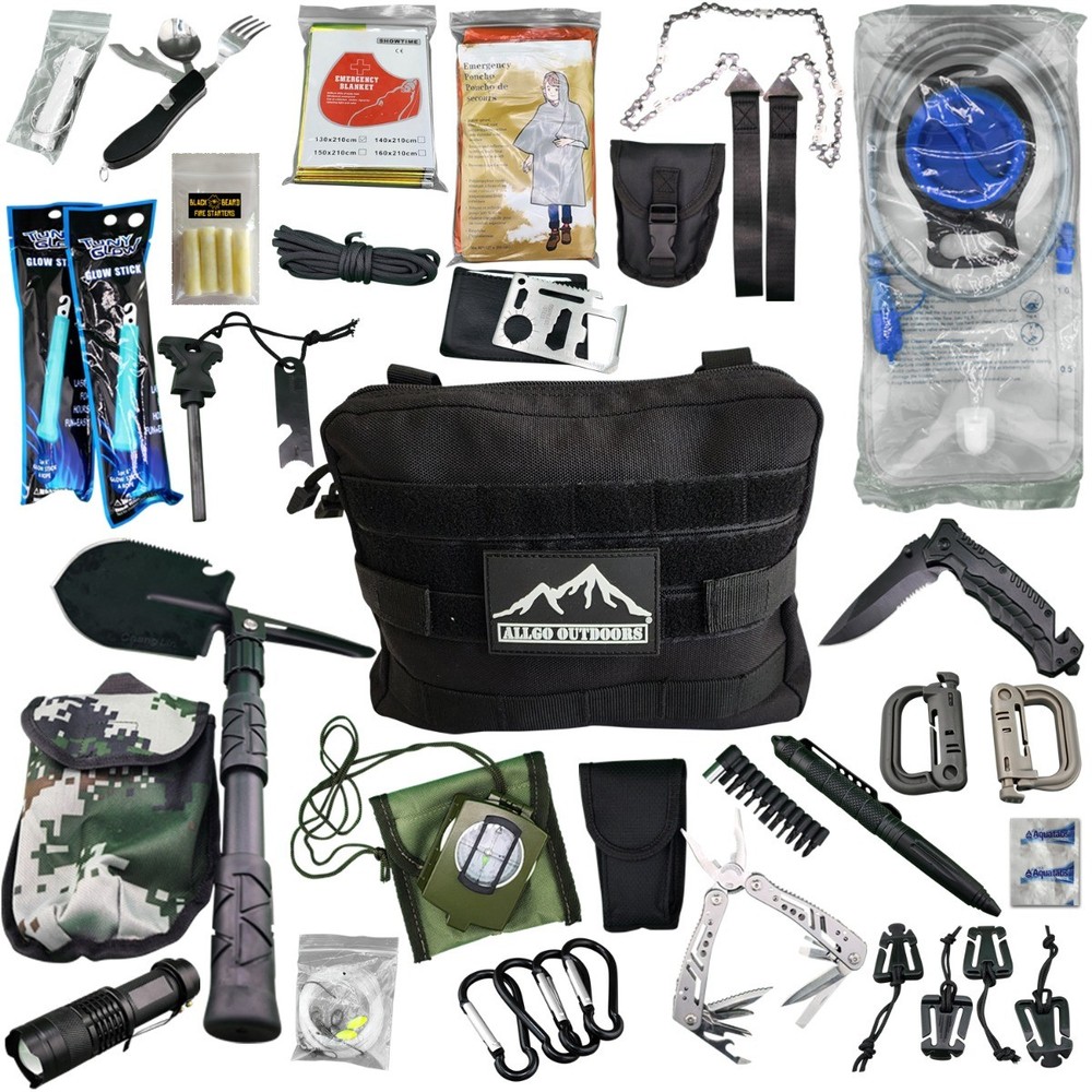 Allgo Outdoors Ultimate Survival Kit – Black – Kit 7