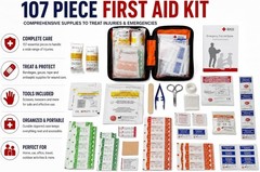 Emergency Kit 4 Person 72 Hour Backpack First Aid Food Water Survival Shelter