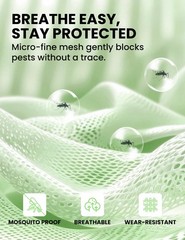 Outdoor Mosquito Jacket Mesh Net Bug Hooded Suit Body Protection